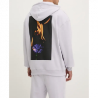 Sudadera HUGO Lila Logo Estampado