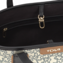 Bolso Capazo K Mini S Beige - Negro Tous  TOUS BAGS