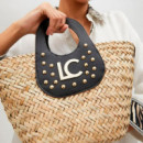 Bolso con Detallesefecto Piel con Tachuelas  LOLA CASADEMUNT