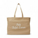 Bolso Tote de Loneta con Bordado  RALPH LAUREN BAGS