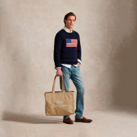 Bolso Tote de Loneta con Bordado  RALPH LAUREN BAGS