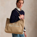 Bolso Tote de Loneta con Bordado  RALPH LAUREN BAGS