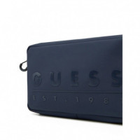 York Medium Necessaire Dark Blue  GUESS