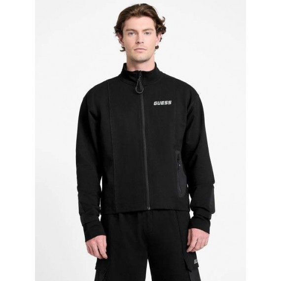Rubus Full Zip Sweatshirt Jet Black A996  GUESS
