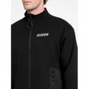 Rubus Full Zip Sweatshirt Jet Black A996  GUESS