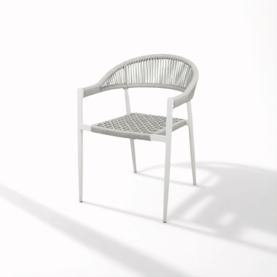 Silla de Jardín Calpe Color Blanco/perla Pro-gardendesign®  PRO-GARDENDESIGN