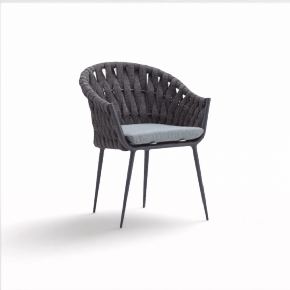 Silla de Jardín Micos Color Antracita/antracita Pro-gardendesign®  PRO-GARDENDESIGN