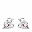 Pendientes de Botón con Nudo Infinito 293761C01  PANDORA