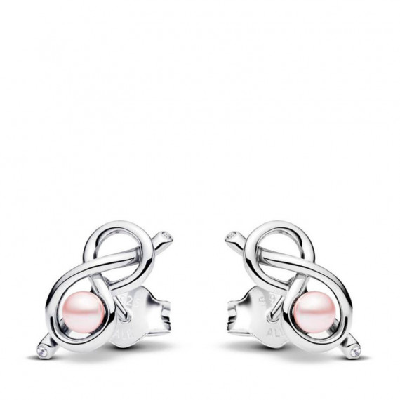 Pendientes de Botón con Nudo Infinito 293761C01  PANDORA
