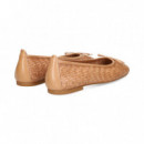 Bailarina Piel Trenzada Cuero  UNISA