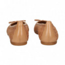 Bailarina Piel Trenzada Cuero  UNISA