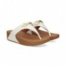 Esclava Eslabon Piel Blanco  FITFLOP