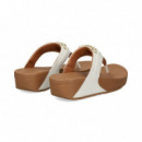 Esclava Eslabon Piel Blanco  FITFLOP