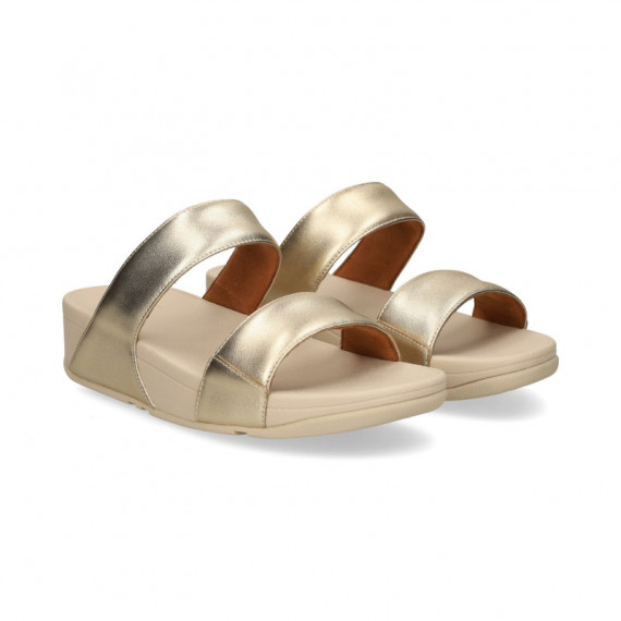 Pala 2 Tiras Piel Platino  FITFLOP