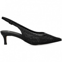 sin Talon Malla+strass Negro  EXE
