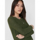 Pullover de Punto Abierto Geena Xo Manga Larga de ONLY