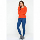 Pullover de Punto Abierto Geena Xo Manga Larga de ONLY