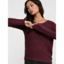 Pullover de Punto Abierto Geena Xo Manga Larga de ONLY