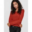 Pullover de Punto Abierto Geena Xo Manga Larga de ONLY