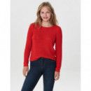 Pullover de Punto Abierto Geena Xo Manga Larga de ONLY