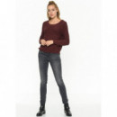 Pullover de Punto Abierto Geena Xo Manga Larga de ONLY