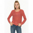 Pullover de Punto Abierto Geena Xo Manga Larga de ONLY