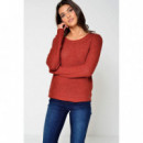 Pullover de Punto Abierto Geena Xo Manga Larga de ONLY