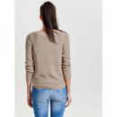 Pullover de Punto Abierto Geena Xo Manga Larga de ONLY