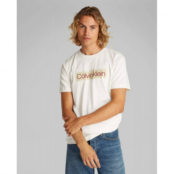 CALVIN KLEIN Label Print Tee Tofu
