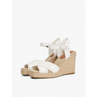 TOMMY HILFIGER Espad High Wedge Ecru