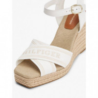 TOMMY HILFIGER Espad High Wedge Ecru