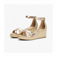 Flag Metallic Mid Wedge Espad Gold  TOMMY HILFIGER