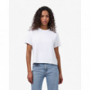 Camisetas Mujer Camiseta COLORFUL STANDARD Women Orgánica Crop Optical White