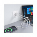 AISENS Adaptador Corriente 30W 2XTIPO C Blanco