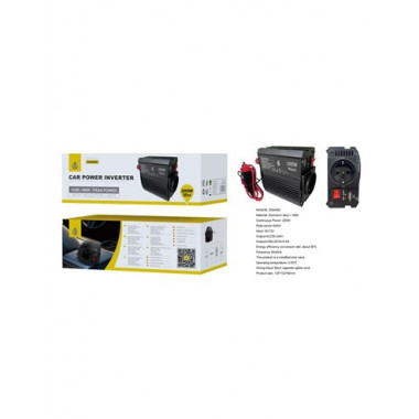 ONE PLUS Invertidor de Corriente NA0436 200W /400W 12V AC220-240V + USB