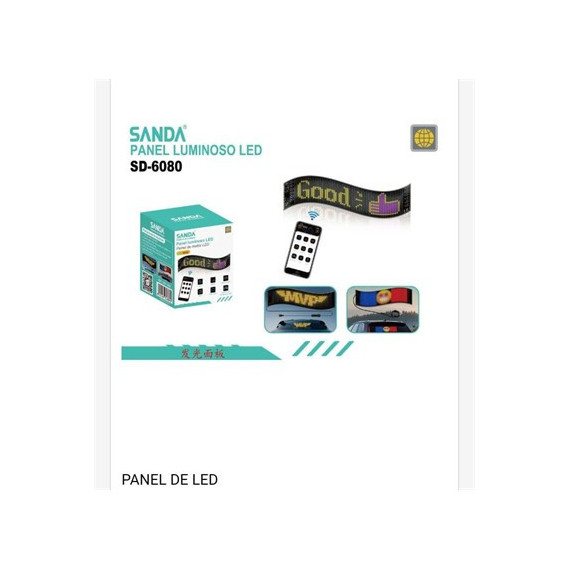 SANDA Panel Luminoso Led SD-6080 con Mando