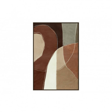 Cuadro Abstracto Ocre Gris  P&Eacute;REZ &Aacute;VILA