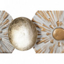 Adorno Pared Blanco Marron  PÉREZ ÁVILA