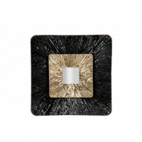 Adorno Pared Dorado Negro  PÉREZ ÁVILA