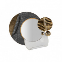 Adorno Pared Espejo Gris  PÉREZ ÁVILA