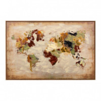 Cuadro Mapa Mundi  PÉREZ ÁVILA