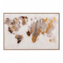 Cuadro Mapa Mundi  PÉREZ ÁVILA