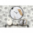 Reloj Pared Metal Negro  PÉREZ ÁVILA