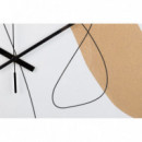 Reloj Pared Metal Negro  PÉREZ ÁVILA