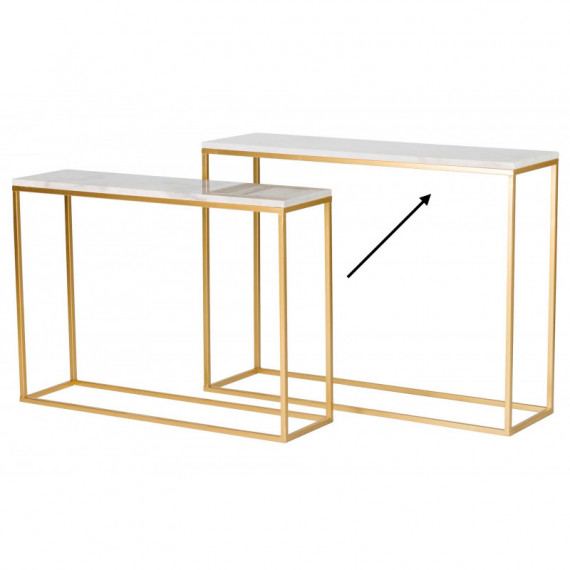 Consola Marmol Blanco 100CM  PÉREZ ÁVILA