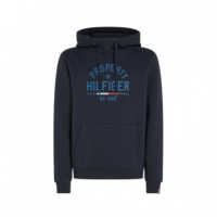 Sudadera con Capucha y Logo Gráfico  TOMMY HILFIGER