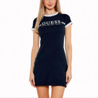 Vestido Mini de Punto Acanalado Ceñido  GUESS