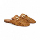 Mule Mocasin Trenzado Camel  EXE