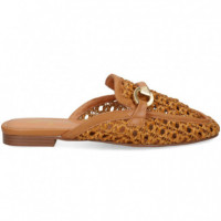 Mule Mocasin Trenzado Camel  EXE