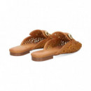 Mule Mocasin Trenzado Camel  EXE